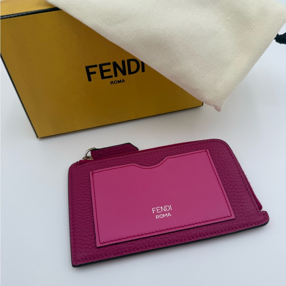 Fendi Magenta Card Holder